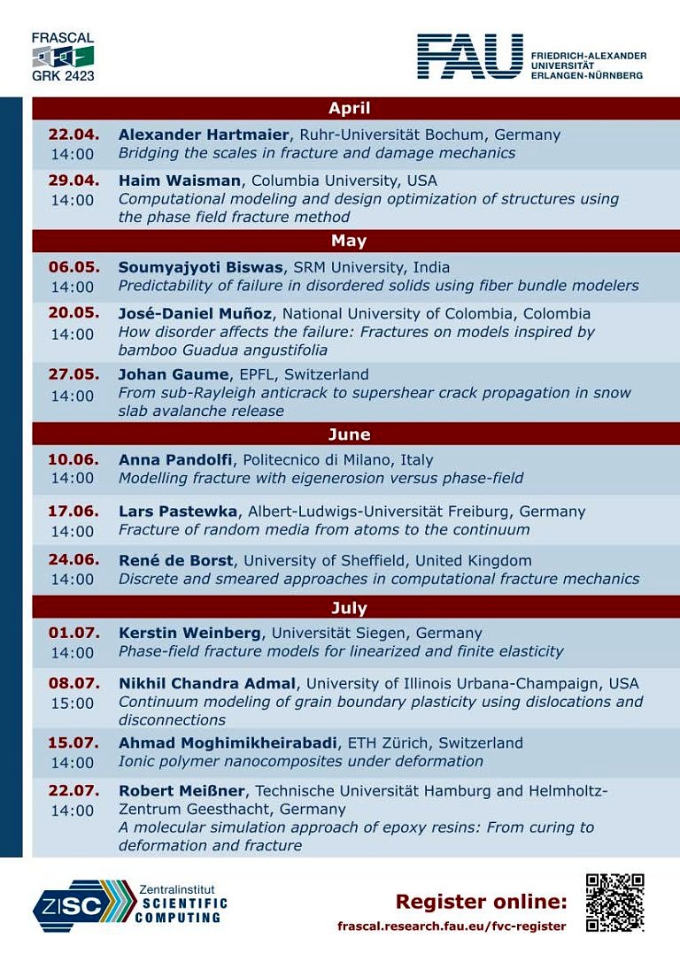 1st FRASCAL Virtual Colloquium