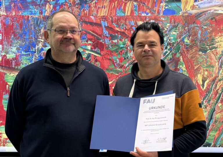 Teaching Award of the Faculty of Sciences for Kai Phillip Schmidt