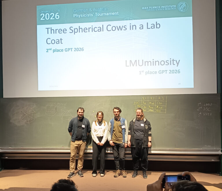 Team from Erlangen reaches the second place in the German Physicists‘ Tournament